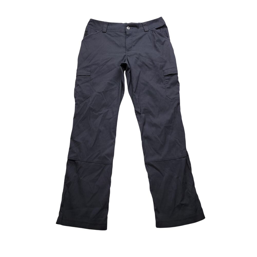 Duluth Trading Womens 10x31 Cargo Pants Gray Stretch Hiking Outdoor Work